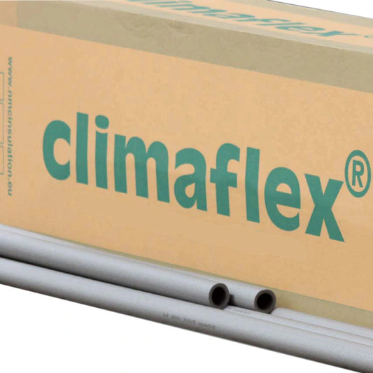 Climaflex Grey Pipe Lagging 13mm Thick 15mm Bore 1m Lengths 128m Box